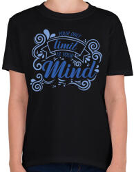 printfashion Your mind - Gyerek póló - Fekete (7286371)