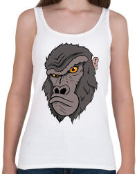 printfashion Bruti a gorilla - Női atléta - Fehér (14801409)
