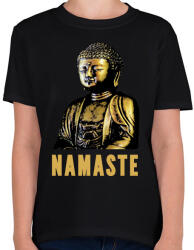 printfashion BUDHA2 - Gyerek póló - Fekete (1452521)
