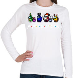 printfashion Among us - Friends - Női hosszú ujjú póló - Fehér (3939013)