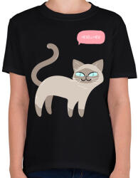 printfashion Mesélj még - Gyerek póló - Fekete (11589024)