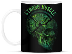printfashion Strong Muscle - Bögre - Fekete (5345597)