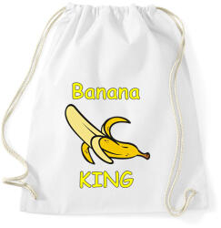 printfashion Banana king - Sportzsák, Tornazsák - Fehér (2478779)