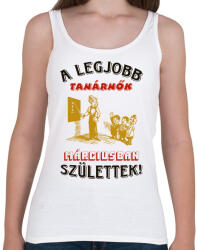 printfashion Tanárnő szülinapja március - Női atléta - Fehér (5744999)