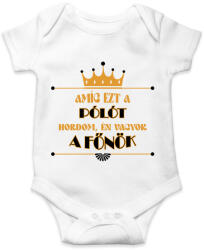 printfashion Amíg ezt a pólót hordom - Baba Body - Fehér (8692080)