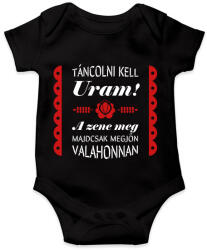 printfashion Táncolni kell Uram! - Baba Body - Fekete (7419327)