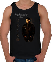 printfashion dean winchester - Férfi atléta - Fekete (2203066)
