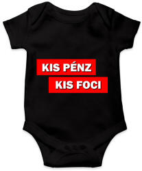 printfashion Kis pénz kis foci - Baba Body - Fekete (5032579)