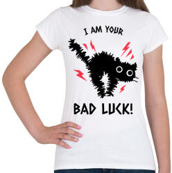 printfashion bad luck - Női póló - Fehér (9968931)
