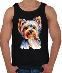 printfashion Yorkshire terrier kutya - Férfi atléta - Fekete (13384330)