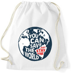 printfashion U can save the world! - Sportzsák, Tornazsák - Fehér (2484891)