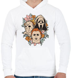 printfashion Halloween Friends - Férfi kapucnis pulóver - Fehér (16762543)