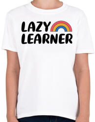 printfashion Lazy learner (Black) - Gyerek póló - Fehér (7535363)