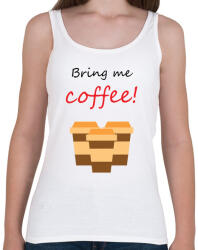 printfashion coffee - Női atléta - Fehér (898332)