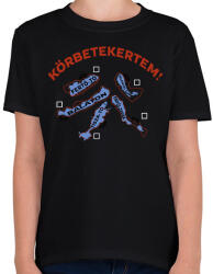 printfashion Körbetekertem! - Gyerek póló - Fekete (16602405)