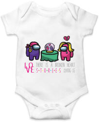 printfashion Among us - stories - there is a broken heart - Baba Body - Fehér (4226871)