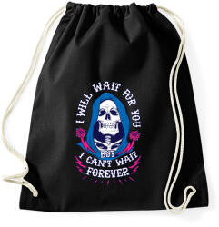 printfashion Csak várj - Sportzsák, Tornazsák - Fekete (806689)