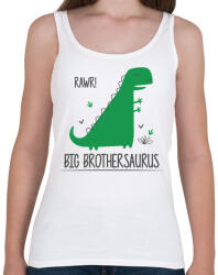 printfashion Big brothersaurus - Női atléta - Fehér (14065916)