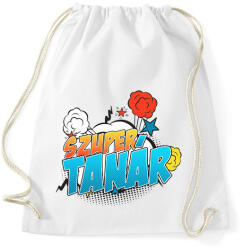 printfashion Szuper tanár - Sportzsák, Tornazsák - Fehér (2141889)
