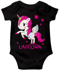 printfashion unikornis - Baba Body - Fekete (6029990)