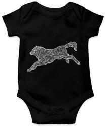 printfashion Farkas - fehér - Baba Body - Fekete (13234896)