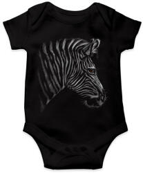 printfashion Zebra portré - Baba Body - Fekete (5028297)