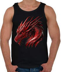 printfashion Sárkány - Férfi atléta - Fekete (13922300)
