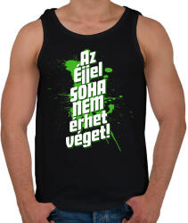 printfashion Az éjjel soha nem érhet véget! - Férfi atléta - Fekete (16609483)