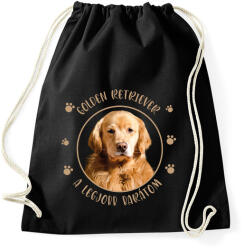 printfashion Golden retriever - Legjobb barátom - Sportzsák, Tornazsák - Fekete (7173753)