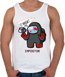 printfashion Among us - it wasnt me - Férfi atléta - Fehér (4326227)