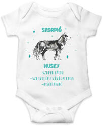 printfashion Skorpió - Husky - Baba Body - Fehér (13348730)