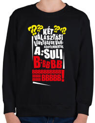 printfashion Szeptembertől Suli - Gyerek pulóver - Fekete (16511748)