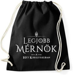 printfashion got-legjobb-mernok-white - Sportzsák, Tornazsák - Fekete (1032211)