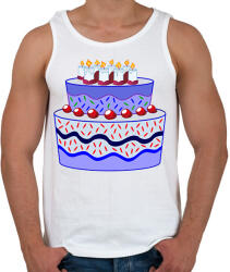 printfashion Születésnapi torta - Férfi atléta - Fehér (10696171)