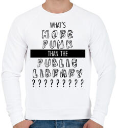 printfashion What's more punk - Férfi pulóver - Fehér (7666361)