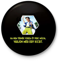 printfashion Ace Ventura - Kitűző, hűtőmágnes - Fekete (3102971)