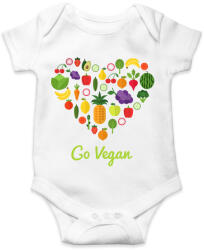printfashion Vegán - Baba Body - Fehér (6540478)