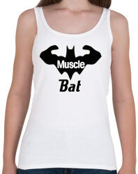printfashion Muscle bat - Női atléta - Fehér (2794262)