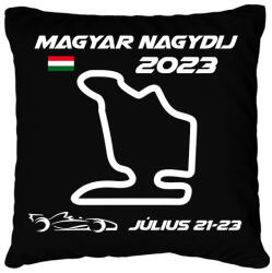 printfashion Magyar Nagydij 01 - Párnahuzat, Díszpárnahuzat - Fekete (13213381)
