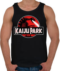 printfashion Kaiju park - Férfi atléta - Fekete (1459182)