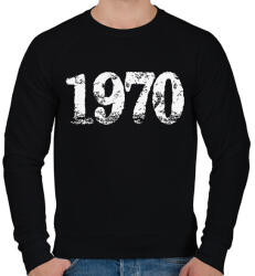 printfashion 1970 - Férfi pulóver - Fekete (6192765)