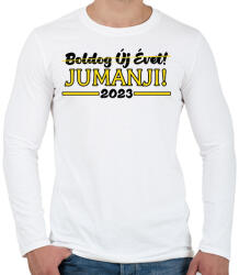 printfashion Jumanji - 2023 - Férfi hosszú ujjú póló - Fehér (10276551)