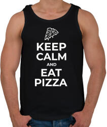 printfashion EGYÉL PIZZÁT - Férfi atléta - Fekete (10365429)