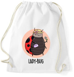 printfashion Lady-Bug - Sportzsák, Tornazsák - Fehér (15940435)