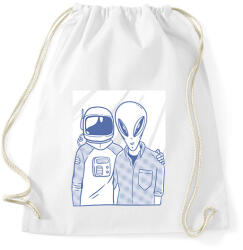 printfashion Űrlény és Űrhajós - Sportzsák, Tornazsák - Fehér (6253987)