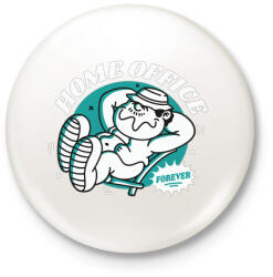 printfashion home office forever - Kitűző, hűtőmágnes - Fehér (5604128)