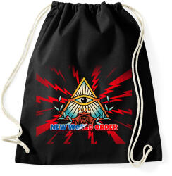 printfashion NEW WORLD ORDER - Sportzsák, Tornazsák - Fekete (10929958)