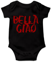 printfashion Bella ciao graffiti piros - Baba Body - Fekete (4310741)