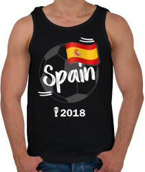 printfashion Spanyolország - Férfi atléta - Fekete (913995)