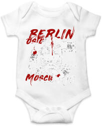 printfashion La casa de papel art - sötét alaphoz - Baba Body - Fehér (4801646)